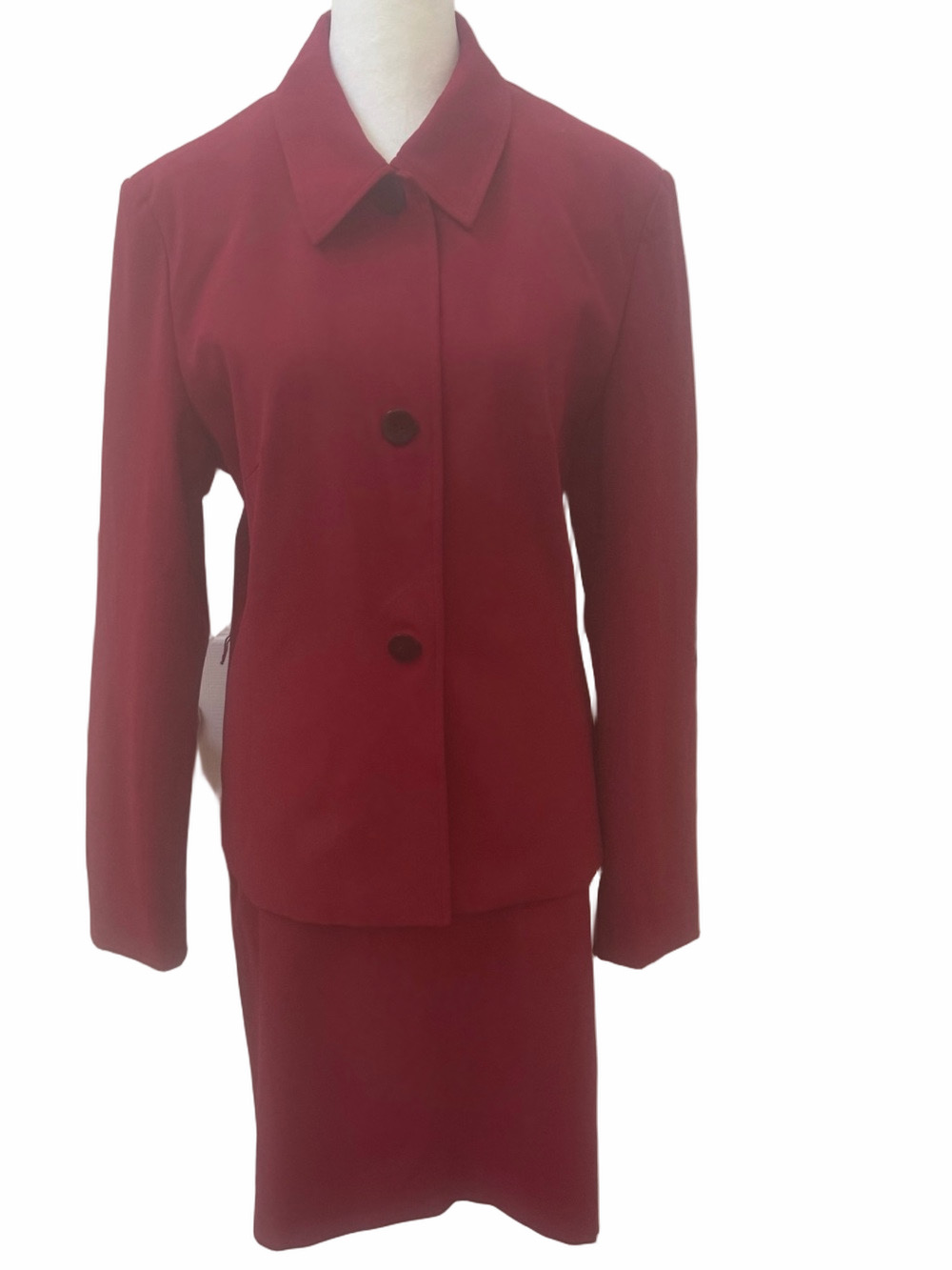 The Limited Tailored Crimson Red 2-Piece Workwear Power Suit Set"
